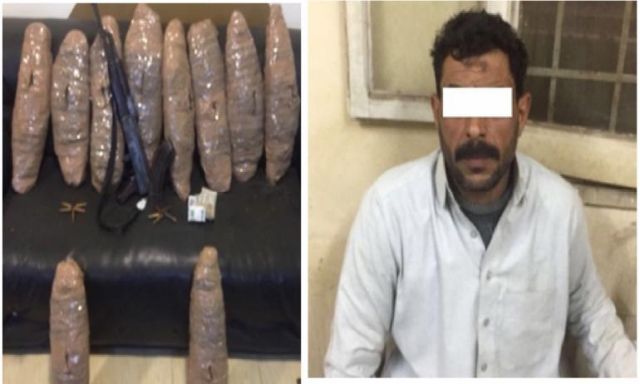 بالصورة .. سقوط  سجين هارب من ليمان أبو زعبل وبحوزته بندقية آلية و كمية من نبات البانجو المخدر