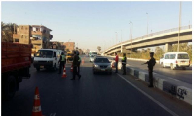 مرور المنيا يتمكن من ضبط ” 2574 ” مخالفة مرورية متنوعة خلال حملاته على الطرق السريعة