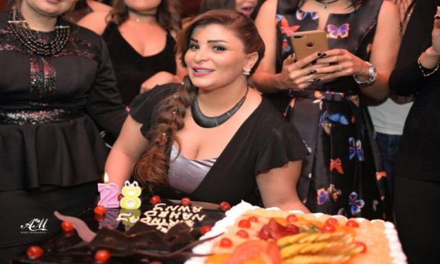 ناهد عوني تحتفل بعيد ميلادها بحضور عمرو رمزي