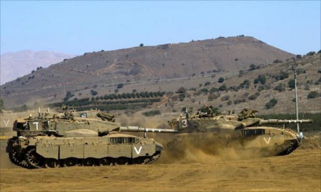 اطلاق صافرات الإنذار الإسرائيلية في هضبة الجولان المحتلة