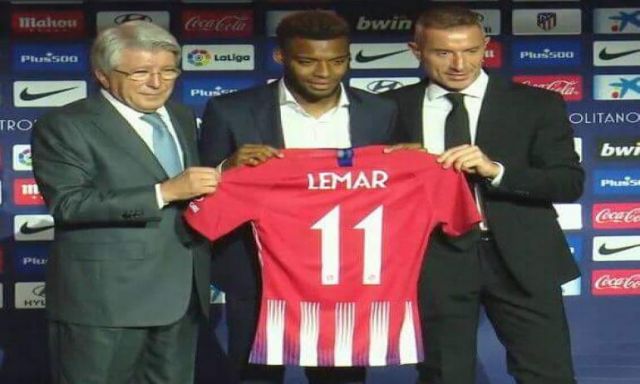 أتلتيكو مدريد يقدم لاعبه الجديد الفرنسي توماس ليمار