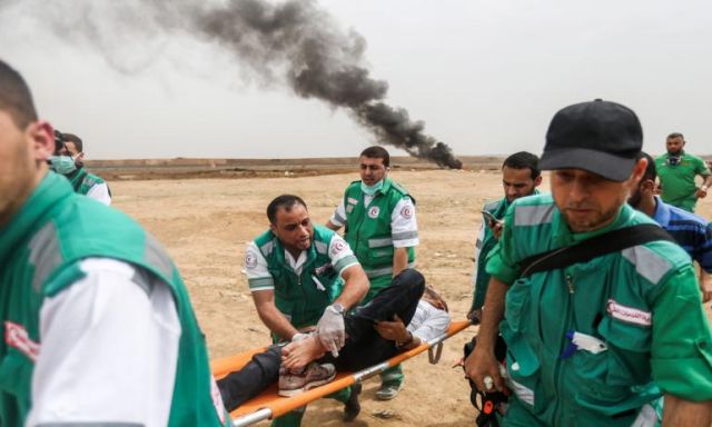 ارتفاع عدد المصابين فى قطاع غزة إلى 242 شخصا