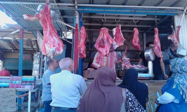 إقبال كثيف من المواطنين علي معرض اللحوم بمحافظة الشرقية
