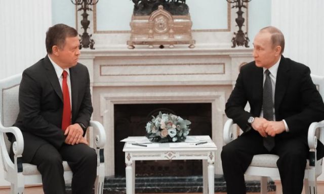الكرملين: بوتين يبحث مع العاهل الأردني جهود تسوية الأزمة السورية