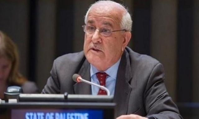 رياض منصور: نطالب الأمم المتحدة بإجبار أمريكا واسرائيل لتوفير الحماية الدولية للشعب الفلسطيني