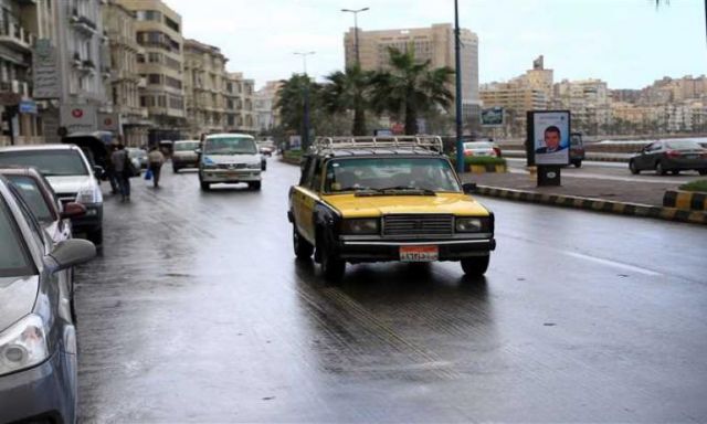 سقوط أمطار خفيفة على محافظة الإسكندرية
