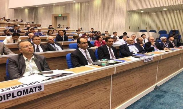بالصور .. رئيس جامعة عين شمس يشهد فعاليات إفتتاح مؤتمر قمة التعليم العالى 2018 بنيودلهى