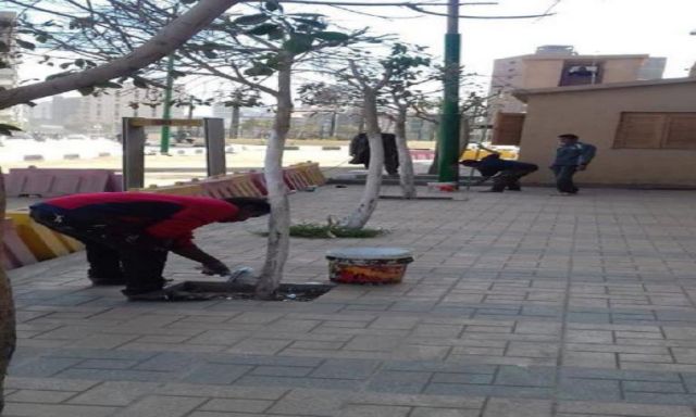 مراكز المنيا تواصل أعمال تجميل الشوارع وتكثيف حملات النظافة