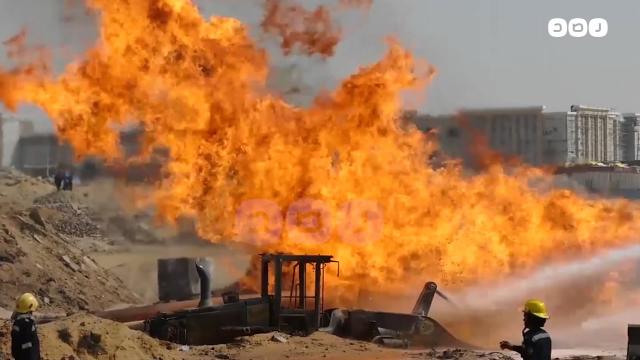 محافظ شمال سيناء: السيطرة على النيران في انفجار خط الغاز المغذى للعريش