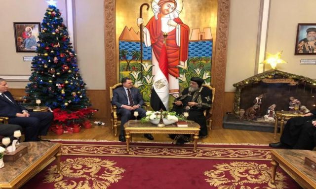 وزير الداخلية يهنئ الأقباط بعيد الميلاد ..والبابا : نقدر الدور الوطنى للشرطة المصرية