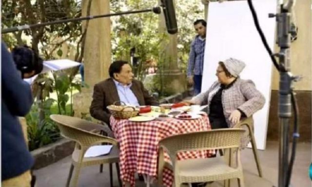 صور.. عادل إمام يبدأ تصوير مسلسله ”فلانتينو” لرمضان المقبل