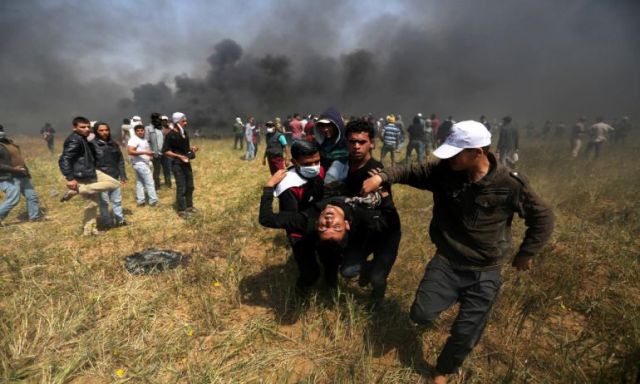 إصابة 15 فلسطينيا بالرصاص الحى خلال مواجهات مع جيش الاحتلال فى الضفة