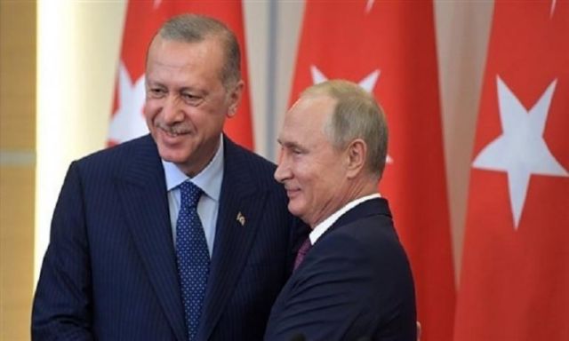 الرئيس الروسي فلاديمير بوتين، ونظيره التركي،