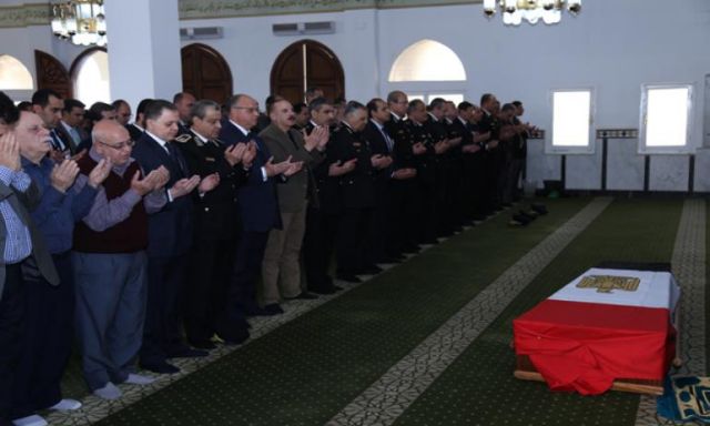 شاهد بالصور ..  الجنازة العسكرية لشهيد الواجب النقيب ماجد أحمد عبد الرازق 