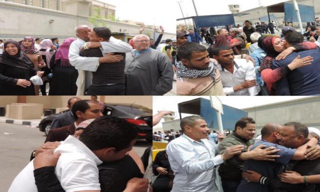 شاهد بالفيديو والصور .. لحظة الإفراج عن 3094 من نزلاء السجون بمناسبة الإحتفال بعيد تحرير سيناء