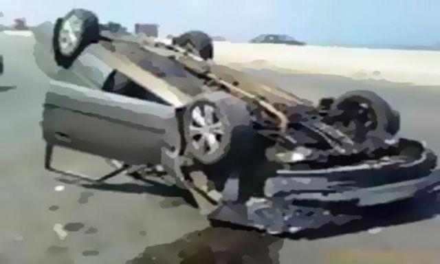 إصابة رئيس نيابة الصف ووكيل النائب العام في حادث انقلاب سيارة بطريق أسيوط الغربي