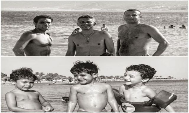 ”أصدقاء العمر”.. آسر ياسين يستعيد ذكريات الطفولة والشباب على البحر