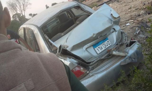 إصابة 4 في حادث انقلاب سيارة بطريق تنيدة – منفلوط في الوادي الجديد