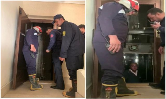 الحماية المدنية بدمياط تنقذ مواطن عقب إحتجازه داخل مصعد 