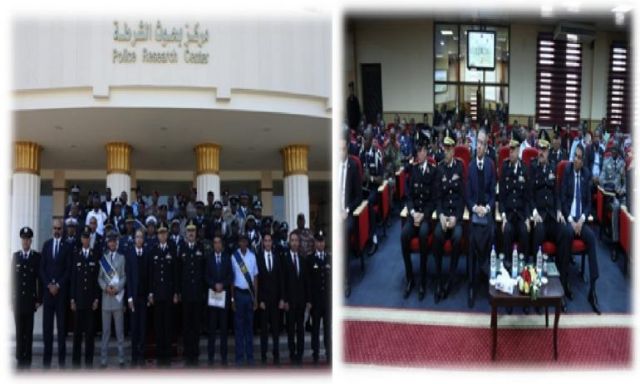أكاديمية الشرطة تحتفل بتخريج دورتين تدريبيتين من الكوادر الأمنية الأفريقية يمثلون 28 دولة