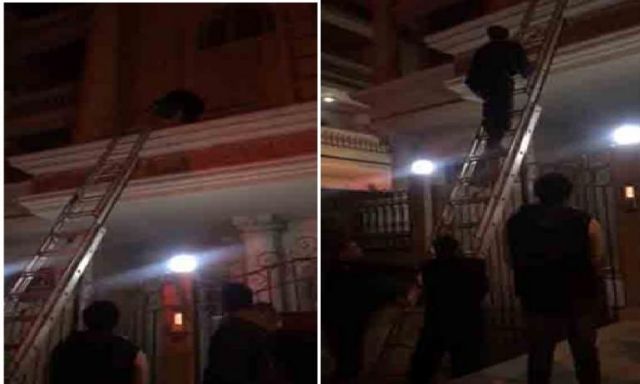 وحدات الإنقاذ بالحماية المدنية بالقاهرة تنجح فى إستخراج طفلة محتجزة داخل شقة