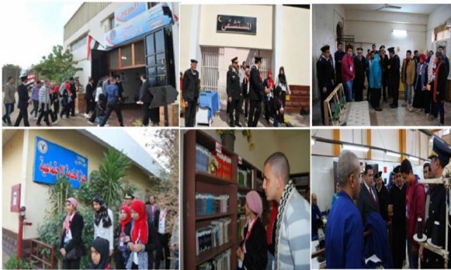 قطاع السجون يستقبل عدد من طلاب الجامعات المصرية لزيارة سجون المرج العمومى والقناطر