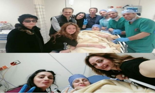 صورة.. رانيا محمود ياسين تطلب الدعاء من جمهورها داخل غرفة العمليات