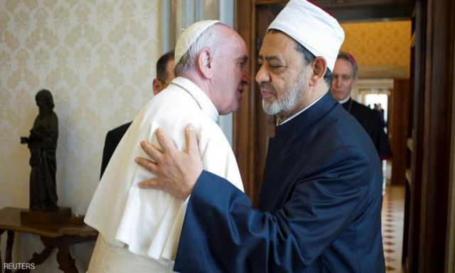 الإمام الأكبر وبابا الفاتيكان يعلنان مشاركتهما في الصلاة من أجل الإنسانية يوم 14 مايو