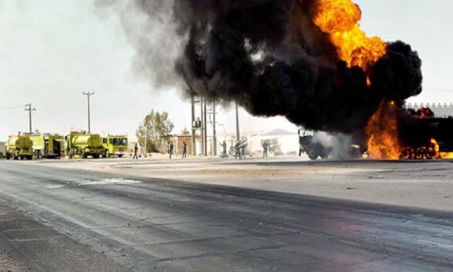 حريق بـ”محلات منتجات البترول” بسوهاج..واشتباكات حول الحادث