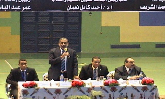 أبو العلا ماضى بجامعة المنيا حركات مبارك فى جلسة إعادة المحاكمة مستفزة .