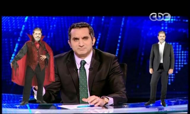 باسم يوسف يؤجل تصوير ”البرنامج” انتظاراً لخطاب مرسى