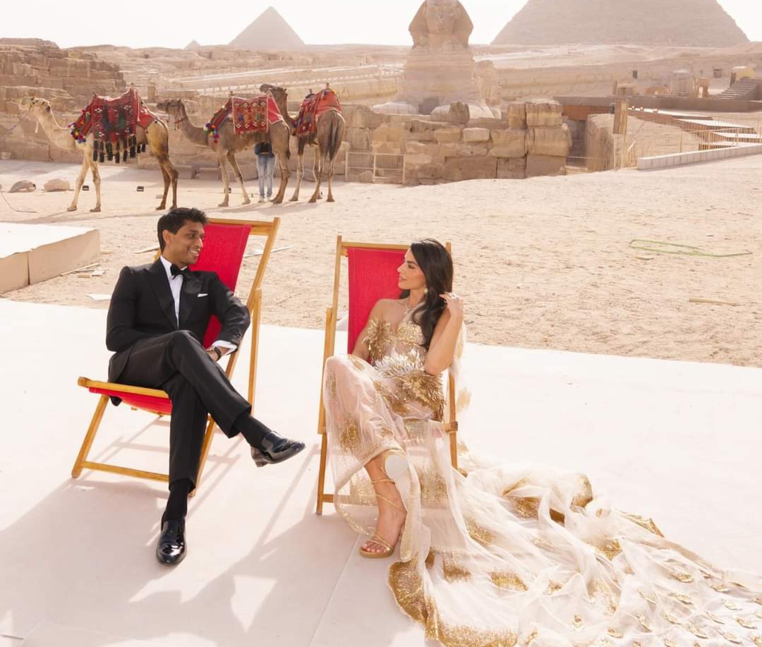 بالصور.. حفل زفاف أسطوري لـ ملياردير هندي أمام الأهرامات